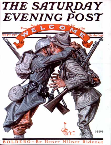 JC Leyendecker Artist Saturday Evening Post 1917_09_01 | The Saturday Evening Post Graphic Art Covers 1892-1930