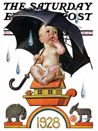 JC Leyendecker Artist Saturday Evening Post 1927_12_31 | The Saturday Evening Post Graphic Art Covers 1892-1930