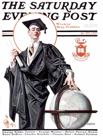 JC Leyendecker Cover Artist Saturday Evening Post 1920_06_05 | The Saturday Evening Post Graphic Art Covers 1892-1930