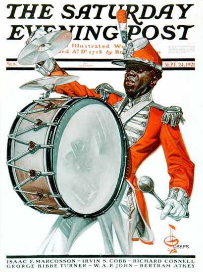 JC Leyendecker Cover Artist Saturday Evening Post 1921_09_24 | The Saturday Evening Post Graphic Art Covers 1892-1930