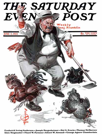 JC Leyendecker Cover Artist Saturday Evening Post 1923_06_02 | The Saturday Evening Post Graphic Art Covers 1892-1930