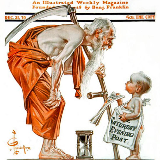 JC Leyendecker Saturday Evening Post 1910_12_31 Copyright Crop | Mad ...