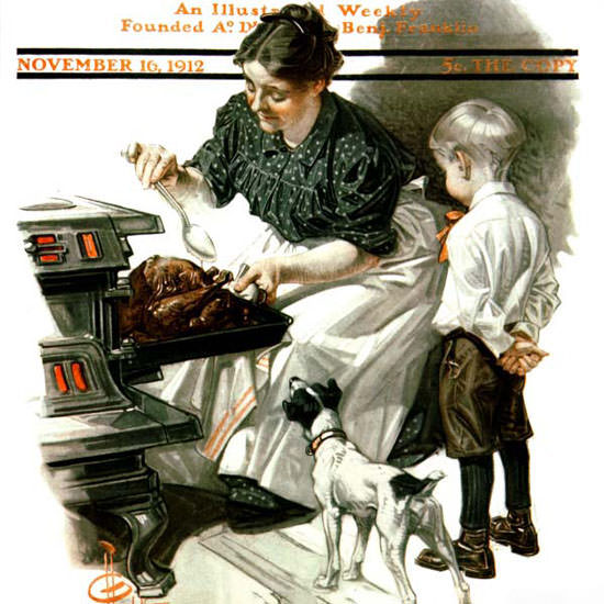 JC Leyendecker Saturday Evening Post 1912_11_16 Copyright crop | Best of 1891-1919 Ad and Cover Art