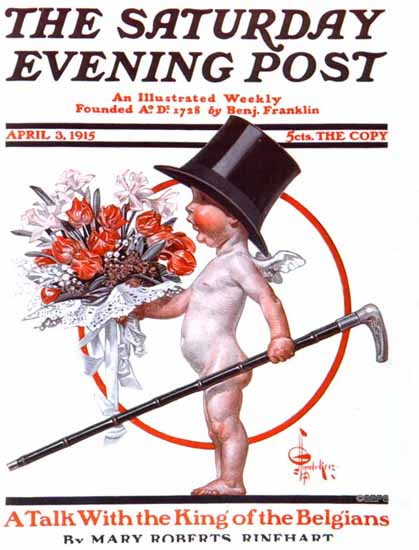 JC Leyendecker Saturday Evening Post 1915_04_03 | The Saturday Evening Post Graphic Art Covers 1892-1930