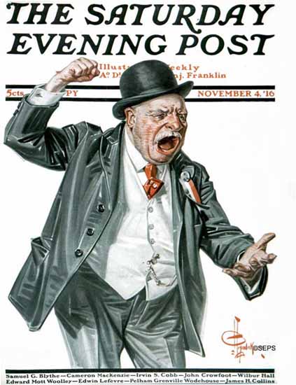 JC Leyendecker Saturday Evening Post 1916_11_04 | The Saturday Evening Post Graphic Art Covers 1892-1930