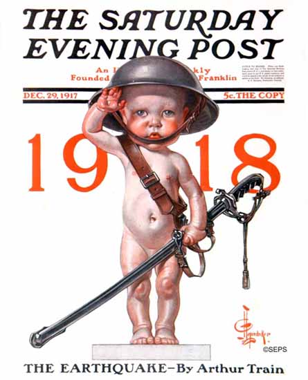 JC Leyendecker Saturday Evening Post 1917_12_29 | The Saturday Evening Post Graphic Art Covers 1892-1930