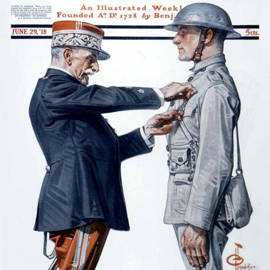 JC Leyendecker Saturday Evening Post 1918_06_29 Copyright crop | Best of 1891-1919 Ad and Cover Art