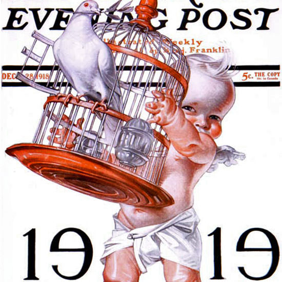 JC Leyendecker Saturday Evening Post 1918_12_28 Copyright crop | Best of 1891-1919 Ad and Cover Art