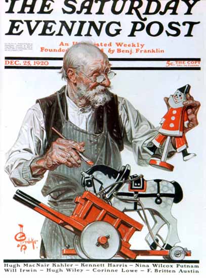 JC Leyendecker Saturday Evening Post 1920_12_25 | The Saturday Evening Post Graphic Art Covers 1892-1930