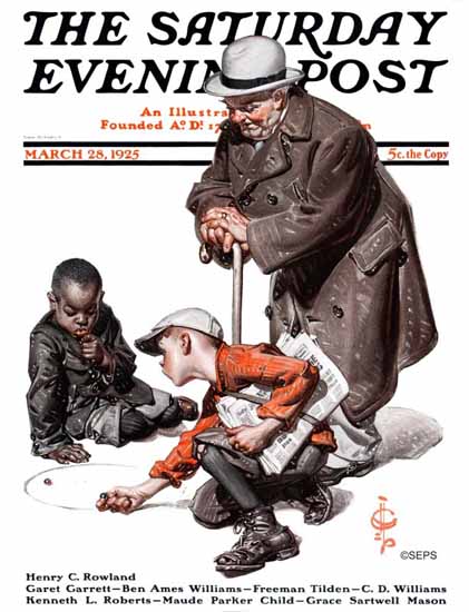 JC Leyendecker Saturday Evening Post 1925_03_28 | The Saturday Evening Post Graphic Art Covers 1892-1930