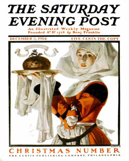 JC Leyendecker Saturday Evening Post Christmas 1904_12_03 | The Saturday Evening Post Graphic Art Covers 1892-1930