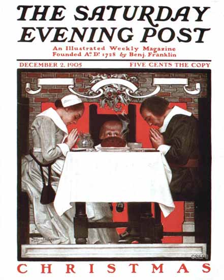 JC Leyendecker Saturday Evening Post Christmas 1905_12_02 | The Saturday Evening Post Graphic Art Covers 1892-1930