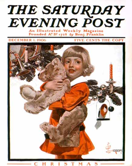 JC Leyendecker Saturday Evening Post Christmas 1906_12_01 | The Saturday Evening Post Graphic Art Covers 1892-1930