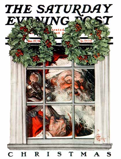 JC Leyendecker Saturday Evening Post Christmas 1919_12_27 | The Saturday Evening Post Graphic Art Covers 1892-1930