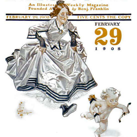 JC Leyendecker Saturday Evening Post Cupid 1908_02_29 Copyright crop | Best of 1891-1919 Ad and Cover Art