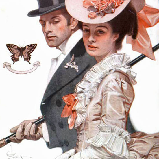 JC Leyendecker Saturday Evening Post Easter 1906_04_07 Copyright crop | Best of 1891-1919 Ad and Cover Art