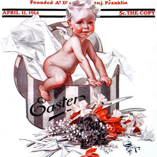 JC Leyendecker Saturday Evening Post Easter 1914_04_11 Copyright crop | Best of 1891-1919 Ad and Cover Art