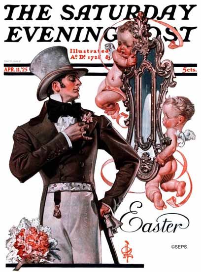 JC Leyendecker Saturday Evening Post Easter 1925_04_11 | The Saturday Evening Post Graphic Art Covers 1892-1930