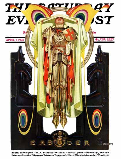 JC Leyendecker Saturday Evening Post Easter 1928_04_07 | The Saturday Evening Post Graphic Art Covers 1892-1930