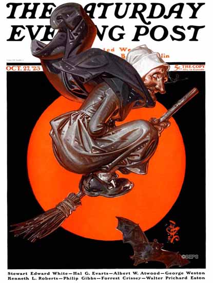 JC Leyendecker Saturday Evening Post Halloween 1923_10_27 | The Saturday Evening Post Graphic Art Covers 1892-1930