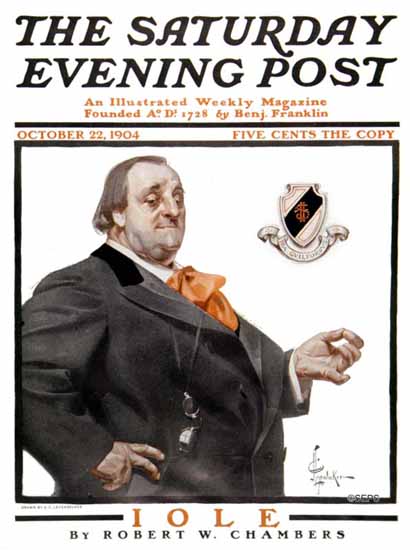 JC Leyendecker Saturday Evening Post IOLE 1904_10_22 | The Saturday Evening Post Graphic Art Covers 1892-1930