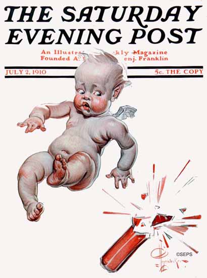 JC Leyendecker Saturday Evening Post July 4th 1910_07_02 | The Saturday Evening Post Graphic Art Covers 1892-1930