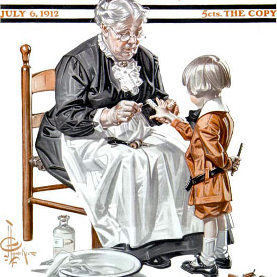 JC Leyendecker Saturday Evening Post July 4th 1912_07_06 Copyright crop | Best of 1891-1919 Ad and Cover Art