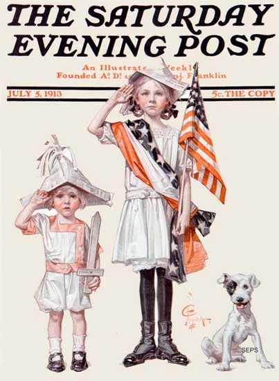 JC Leyendecker Saturday Evening Post July 4th 1913_07_05 | The Saturday Evening Post Graphic Art Covers 1892-1930