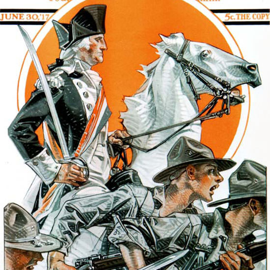 JC Leyendecker Saturday Evening Post July 4th 1917_06_30 Copyright crop | Best of Vintage Cover Art 1900-1970