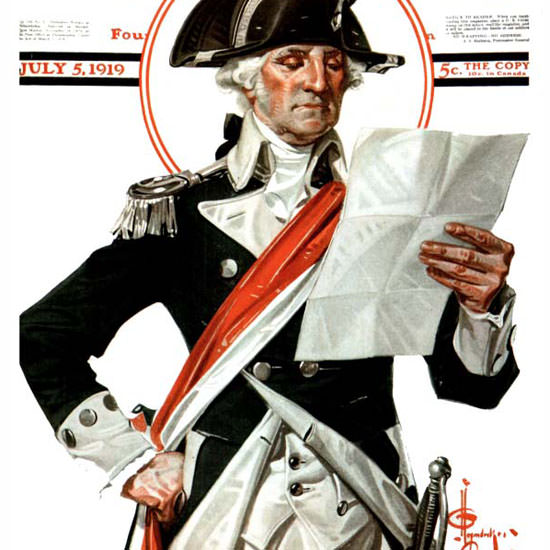 JC Leyendecker Saturday Evening Post July 4th 1919_07_05 Copyright crop | Best of 1891-1919 Ad and Cover Art