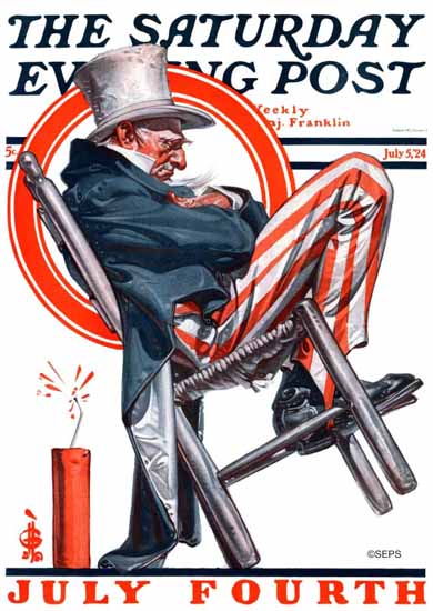 JC Leyendecker Saturday Evening Post July 4th 1924_07_05 | The Saturday Evening Post Graphic Art Covers 1892-1930