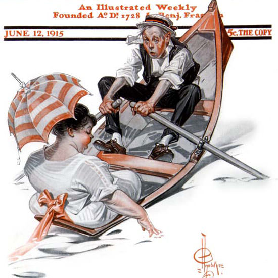 JC Leyendecker Saturday Evening Post Load 1915_06_12 Copyright crop | Best of 1891-1919 Ad and Cover Art