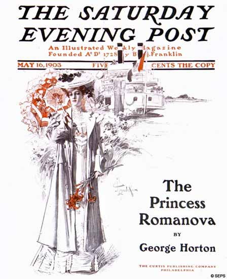 JC Leyendecker Saturday Evening Post Princess Romanova 1903_05_16 | The Saturday Evening Post Graphic Art Covers 1892-1930