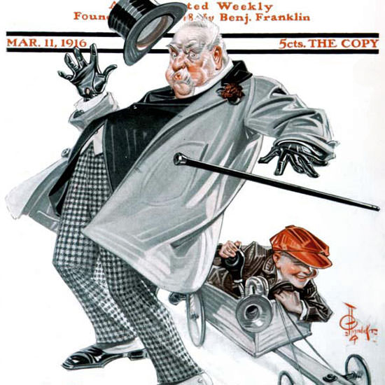 JC Leyendecker Saturday Evening Post Racer 1916_03_11 Copyright crop | Best of 1891-1919 Ad and Cover Art