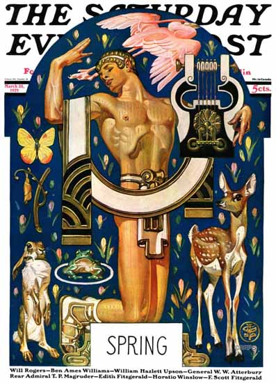 JC Leyendecker Saturday Evening Post Spring 1929_03_30 | The Saturday Evening Post Graphic Art Covers 1892-1930