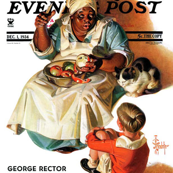 JC Leyendecker Saturday Evening Post Story 1934_12_01 Copyright crop | Best of 1930s Ad and Cover Art