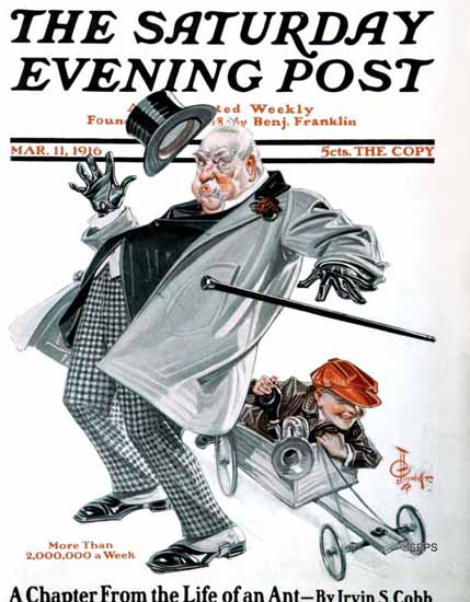 JC Leyendecker Saturday Evening Post The Racer 1916_03_11 | The Saturday Evening Post Graphic Art Covers 1892-1930