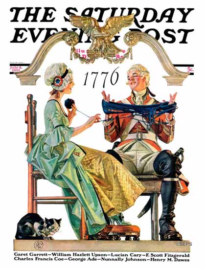 JC Leyendecker Saturday Evening Post Truce 1931_07_04 | The Saturday Evening Post Graphic Art Covers 1931-1969