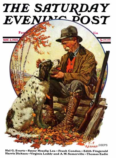 JF Kernan Artist Saturday Evening Post 1928_11_03 | The Saturday Evening Post Graphic Art Covers 1892-1930