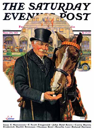 JF Kernan Cover Artist Saturday Evening Post 1930_11_29 | The Saturday Evening Post Graphic Art Covers 1892-1930