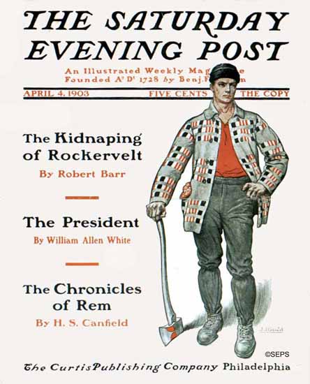 JJ Gould Artist Saturday Evening Post 1903_04_04 | The Saturday Evening Post Graphic Art Covers 1892-1930