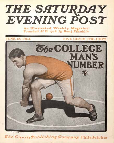 JJ Gould Saturday Evening Post College Mens Number 1904_06_18 | The Saturday Evening Post Graphic Art Covers 1892-1930