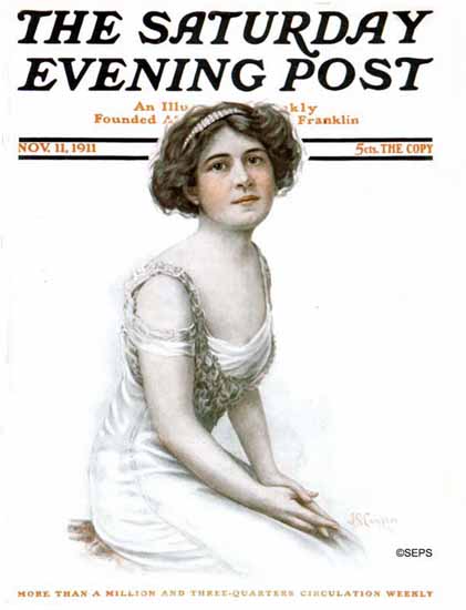 JS Campton Saturday Evening Post Cover Art 1911_11_11 | The Saturday Evening Post Graphic Art Covers 1892-1930