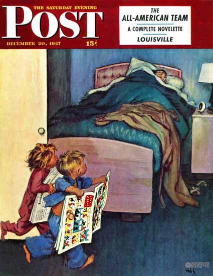 Jack Welch Saturday Evening Post Sunday Funnies 1947_12_20 | The Saturday Evening Post Graphic Art Covers 1931-1969