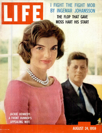 Jackie Kennedy Frontrunners Wife 24 Aug 1959 Copyright Life Magazine | Life Magazine Color Photo Covers 1937-1970