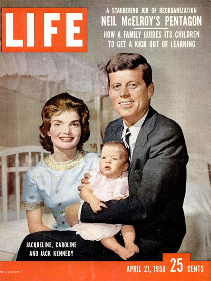 Jacqueline Caroline Jack Kennedy 21 Apr 1958 Copyright Life Magazine | Life Magazine Color Photo Covers 1937-1970