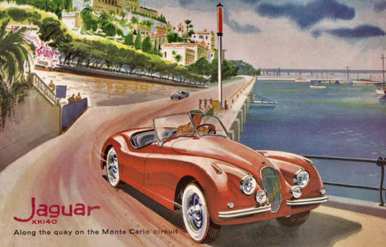 Jaguar XK 140 Monte Carlo Circuit 1954 | Vintage Cars 1891-1970