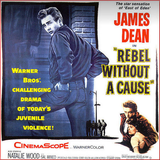 James Dean Rebel Without A Cause Movie 1956 | Sex Appeal Vintage Ads and Covers 1891-1970