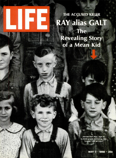 James Earl Ray Murder or Conspiracy 3 May 1968 Copyright Life Magazine | Life Magazine BW Photo Covers 1936-1970