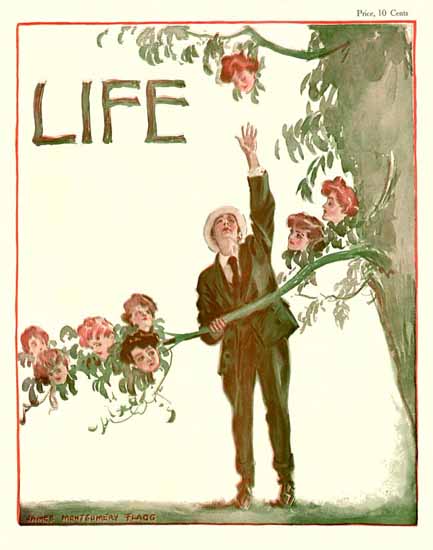 James Montgomery Flagg Life Humor Magazine 1905-09-21 Copyright | Life Magazine Graphic Art Covers 1891-1936